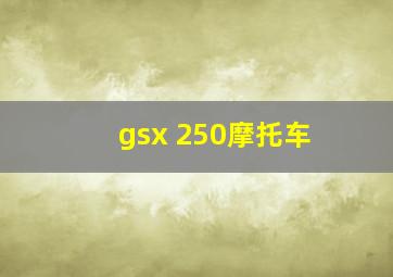 gsx 250摩托车